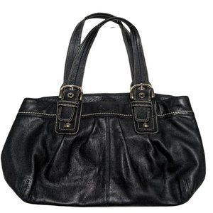 Coach Large Soho Pleated Leather Satchel Handbag